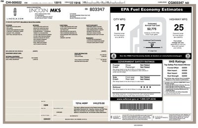 2012 Lincoln MKS Base