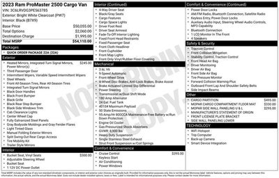 2023 RAM ProMaster 2500 High Roof 159 WB