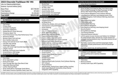 2023 Chevrolet TrailBlazer RS