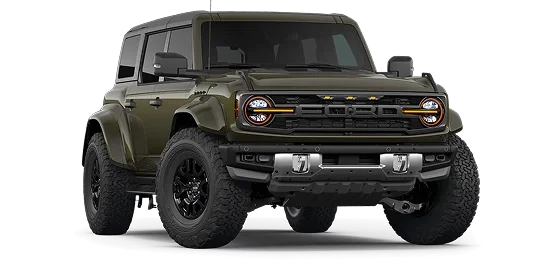 Dark 2026 Ford Bronco Raptor four-door SUV