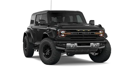 Black Ford Bronco Raptor four-door SUV