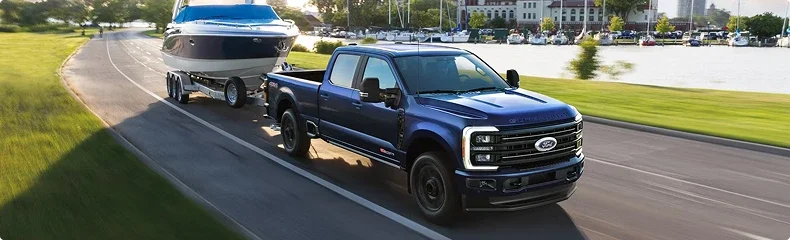 A new 2025 Ford on the lot at Ed Martin Ford, never titled and covered by the new-vehicle warranty